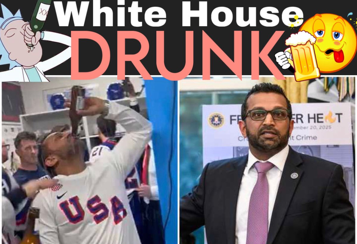 FACTSRUS4U's tweet image. KASH PATEL (FBI Director) MIA
‘Taking America Back’ Literally 

They had to call in SWAT and use a battering ram to get to him because he was drunk passed out and was unreachable. Unreal. 

#AmericaFirst #TakeBackAmerica
#SaveOurCountry @nytimes 
#DefendTheConstitution