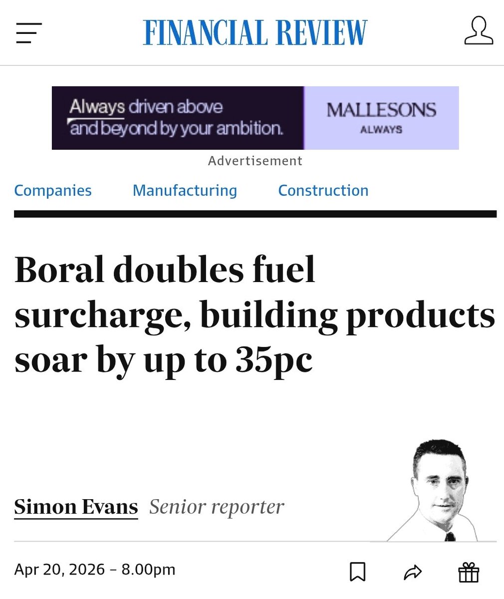 We should be drilling and refining our own fuel.

We should be globally competitive with the world's cheapest energy.

Instead our builders are about to collapse - again - in the middle of a housing shortage.

The government is responsible for the problem - they must get out of
