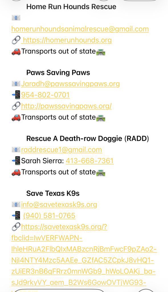_taysmyoxygen1d's tweet image. In #Texas and you want to #ADOPTDONTSHOP or #FOSTER? Send an email to the emails below with this #seniordog ‘s animal ID in the object section.

📧acsadoptions@sanantonio.gov 

📧acsrescue-foster@sanantonio.gov

💡Out of state adopters email the rescues in the pic below: