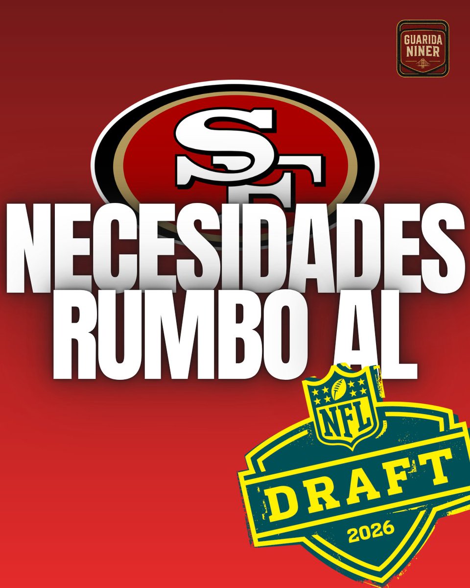 Guarida_niner's tweet photo. ¿LOS 49ERS LLENARÁN LOS HUECOS QUE TIENEN EN ESTE DRAFT? 🤔🏈
Estamos en la semana del #DraftNFL y te presentamos las necesidades y prospectos que los #49ers podrían tomar con el pick 27 o en segunda ronda. 😤 https://t.co/CT1YGuP6Vu