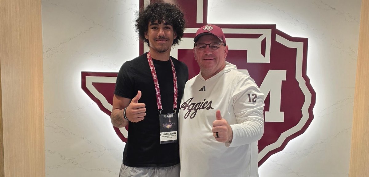 Texas A&amp;M is "definitely towards the top" for No. 3-ranked Class of 2028 LB following second spring visit.

🗞️: on3.com/sites/aggie-ye… ($) #GigEm