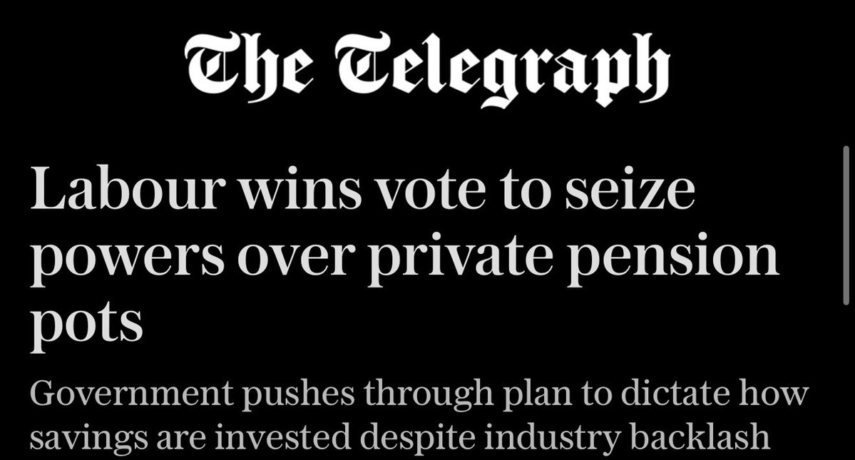 Mysteron_Agent_'s tweet image. Labour have now stolen your private pensions

Nothing that the private individual has is safe from these people

#pensions