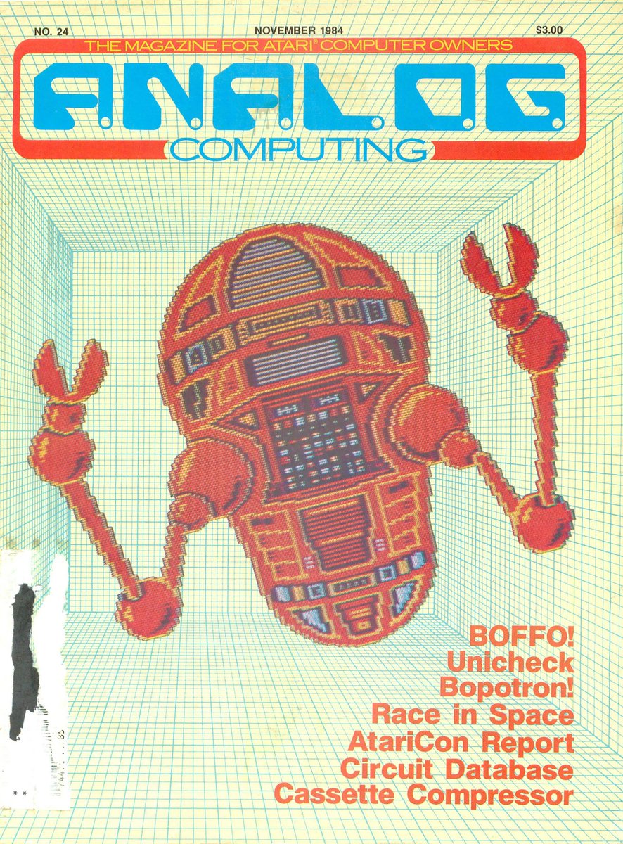 HumanoidHistory's tweet photo. ANALOG Computing, 1984. "Atari Newsletter And Lots Of Games." Every issue included source code for apps and games you could type in yourself. https://t.co/A8xSzYkNcX
