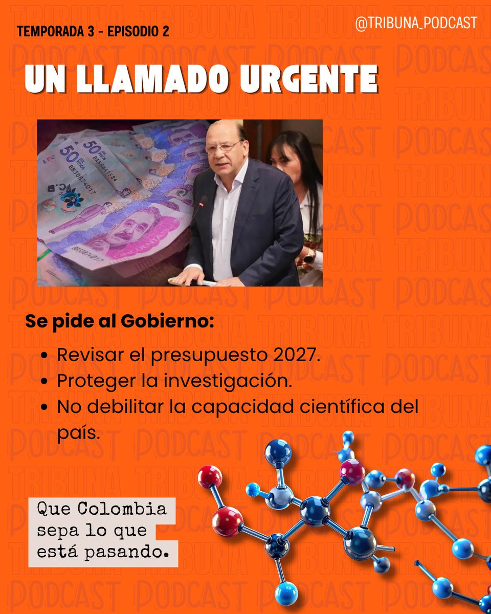Tribuna_Podcast's tweet photo. 🚨 AGROSAVIA en riesgo 🌱
Los recortes al presupuesto amenazan la principal entidad de investigación agropecuaria del país.

📉 Menos recursos = menos ciencia y desarrollo para el campo.

✊ Este 22 de abril movilización nacional en defensa de la ciencia y AGROSAVIA https://t.co/JQmWU0Dcwb