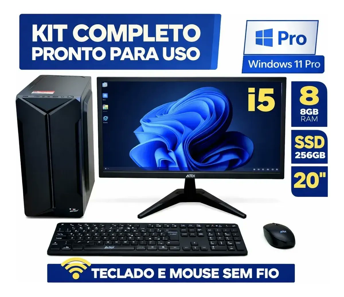 delmark_tech75's tweet image. 📟Oferta Tech Mercado Livre🪙

🖥️Pc Completo I5 8gb Ssd 256gb Monitor 20 Wi-fi Teclado Mouse ⤵️
           
💵 R$ 1.212,31  |  18x R$ 67,35
🎟️Com o Cupom:  R$ 2 OFF

⚠️ Ative o cupom ( abaixo do preço )
🛒: meli.la/1HhLQP3

🏬 Loja Oficial . #Cupom #oferta #pc