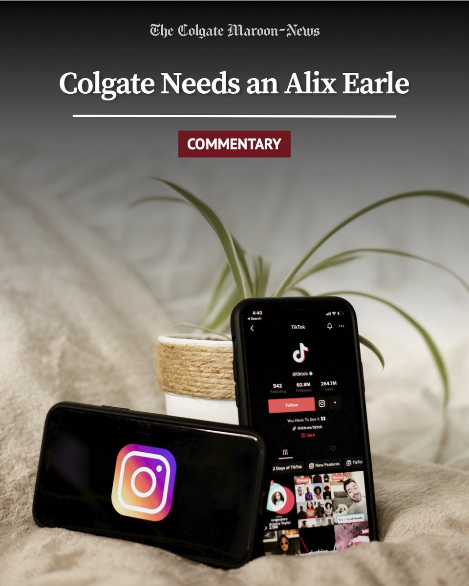 COMMENTARY | Colgate Needs an Alix Earle

🔗 Click the link to read more.

📝: Sophie Lalas

📸: Unsplash.com

thecolgatemaroonnews.com/69482/commenta…