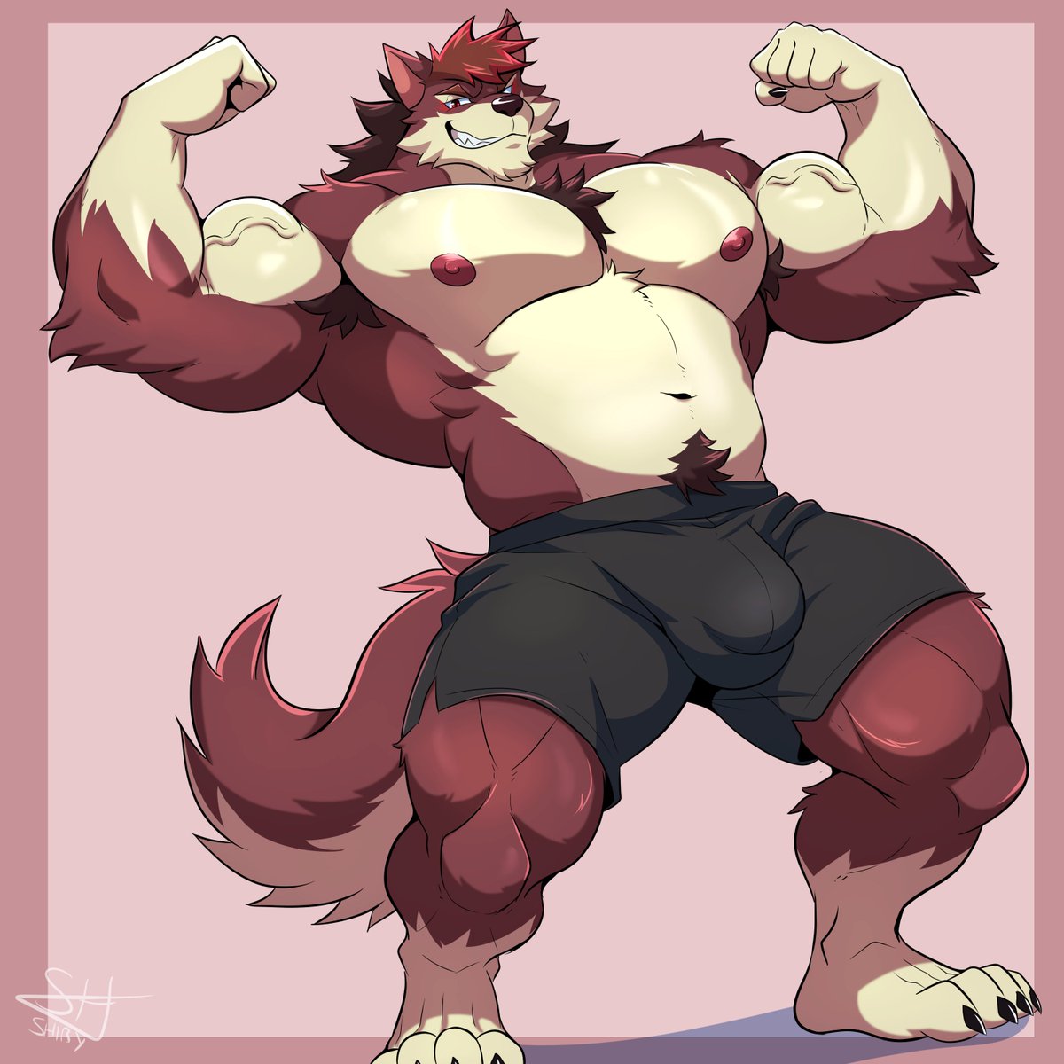 Flexing muscles 💪✨

#furry #furryart #furrybara #bara
