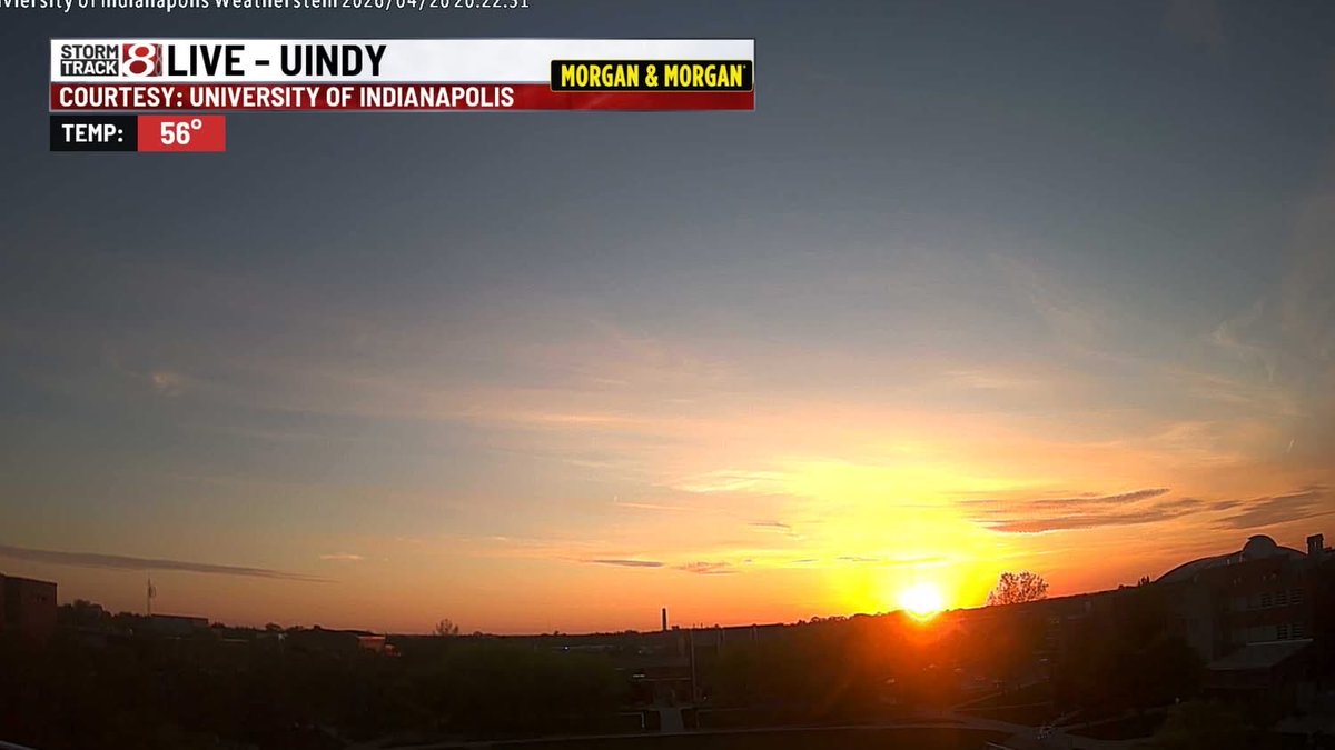 WeatherManKG's tweet image. What a great sunset on this Monday evening. Highs today were in the 50s and low 60s but we'll push it back into the mid to upper 70s on Tuesday. Some rain/thunder could occur late Tuesday evening into Tuesday night.
#inwx wishtv.com/weather