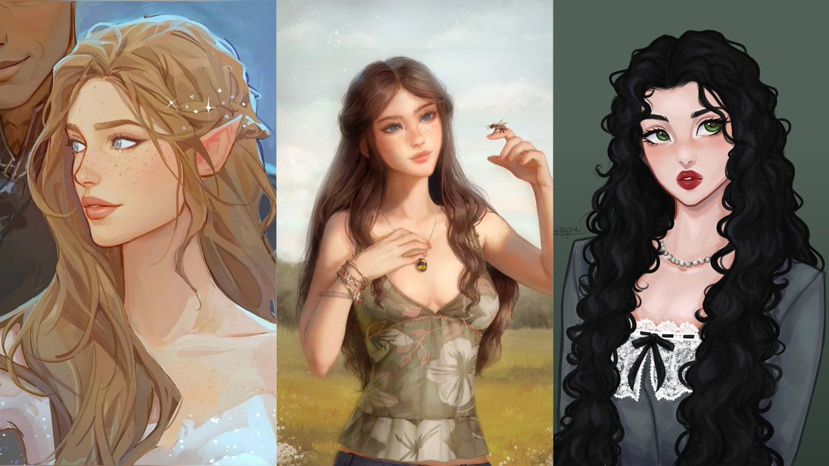 acervhgs's tweet image. Feyre Archeron, Shannon Lynch e Lyra Abbott