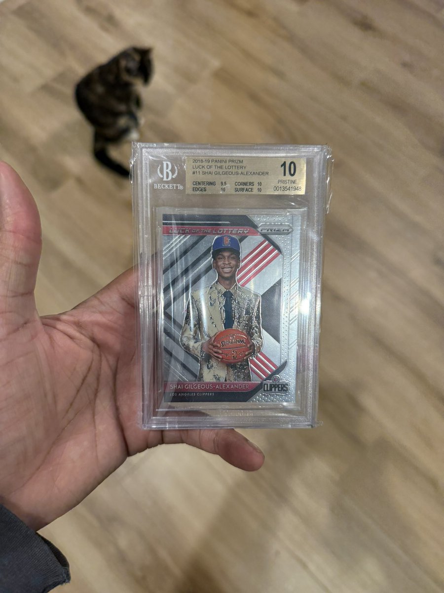 MintConditionTC's tweet photo. SGA
BGS Pristine 10
Panini Prizm Luck of the Lottery
DM/Reply to Inquire 
@BUYSELLTRADETCG https://t.co/vmumxPMFoy