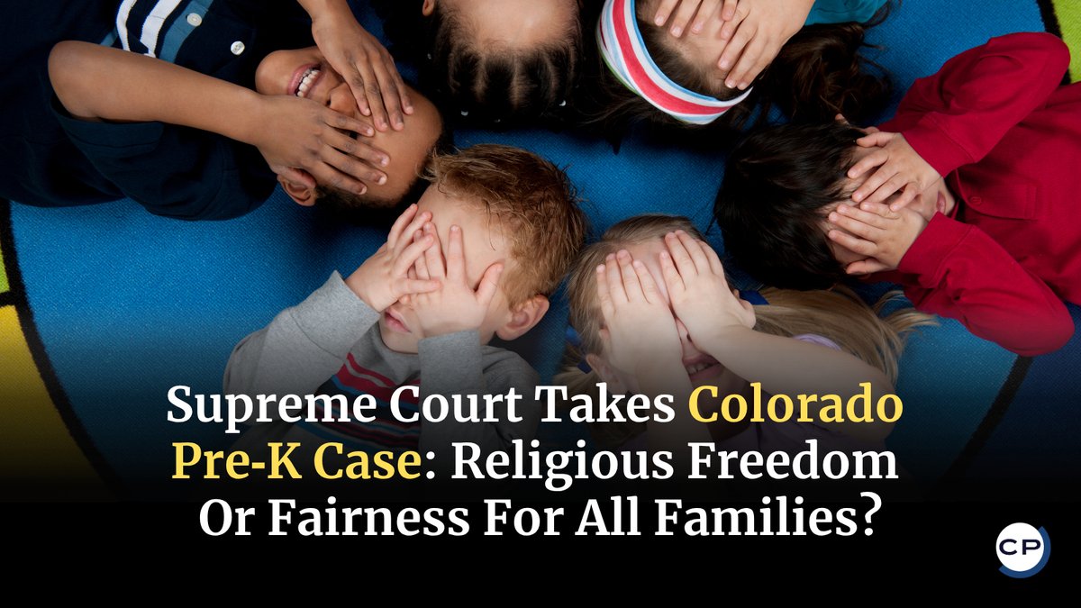 ChristianPost's tweet image. Supreme Court will hear Colorado Catholic preschools’ claim they were wrongly barred from a taxpayer‑funded pre‑K program over LGBT nondiscrimination rules.
#SupremeCourt #ReligiousFreedom #Colorado #Education #LGBTQ
🔗 dlvr.it/TS7pdV