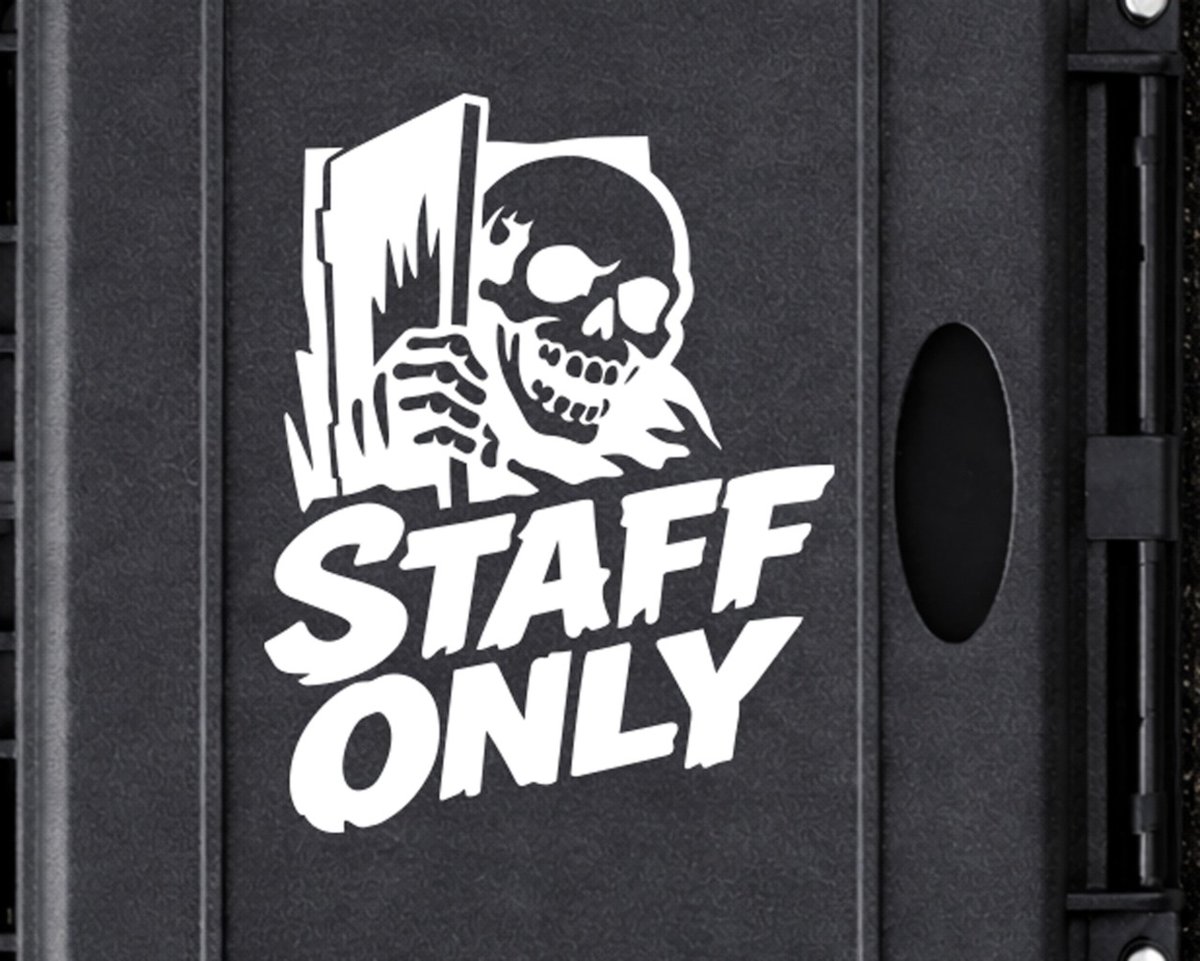 GMDecal's tweet image. 関係者だけお願いします　骸骨（スカル）がうまく描けた
＃ステッカー #sticker #SATFFONLY