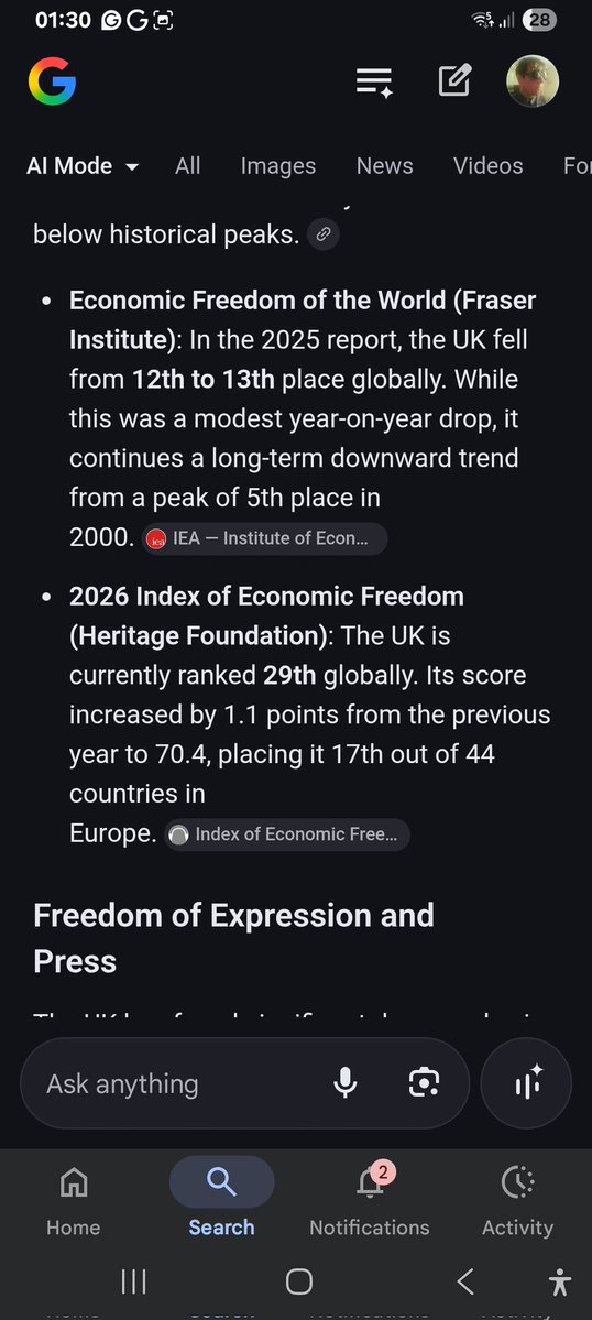 martin34173259's tweet image. The UK keeps falling  the world index #freedom #uprights #rights #uk #freedomofspeach