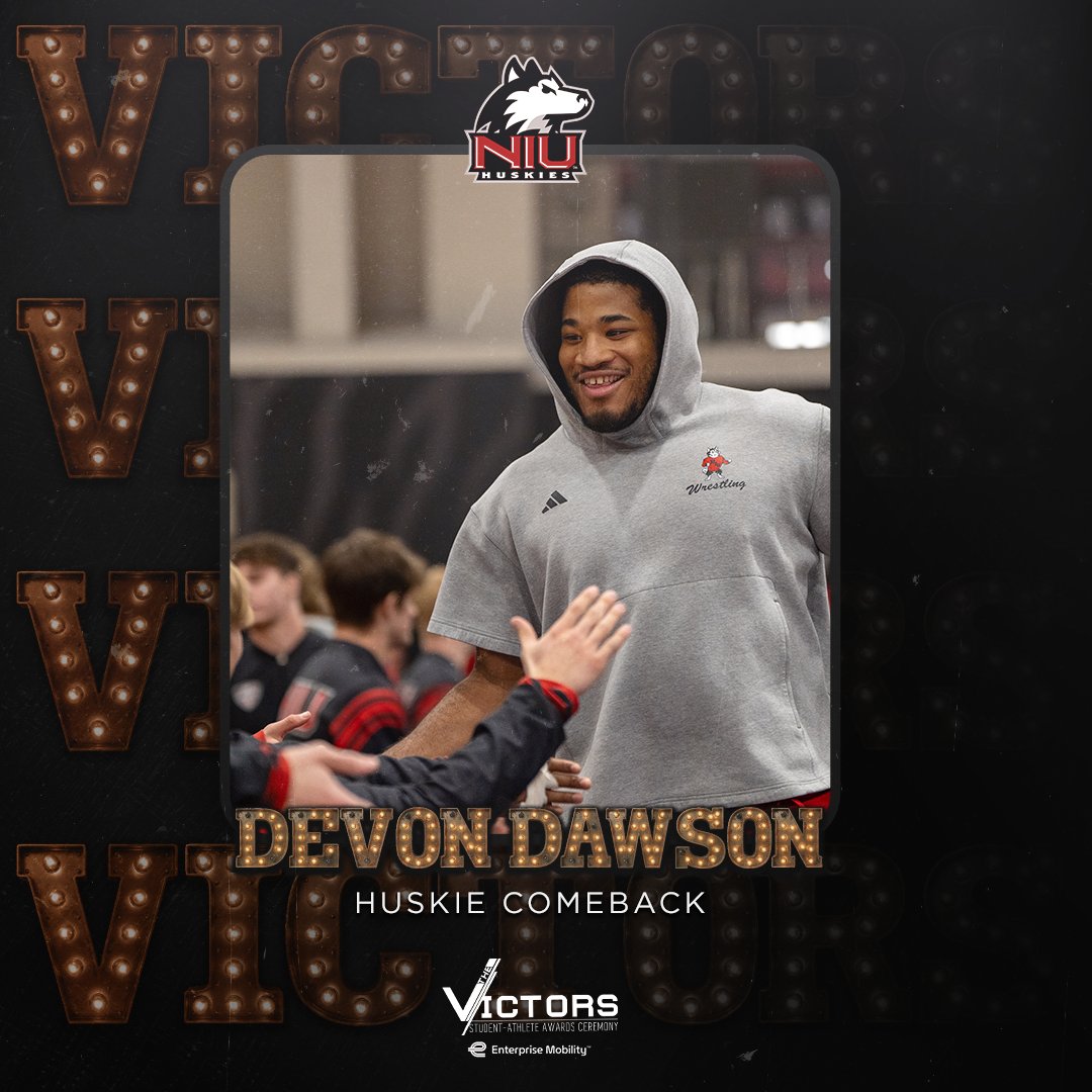 Congratulations to Huskie Comeback Winner, Devon Dawson of <a href="/NIUWrestling/">NIU Wrestling</a>