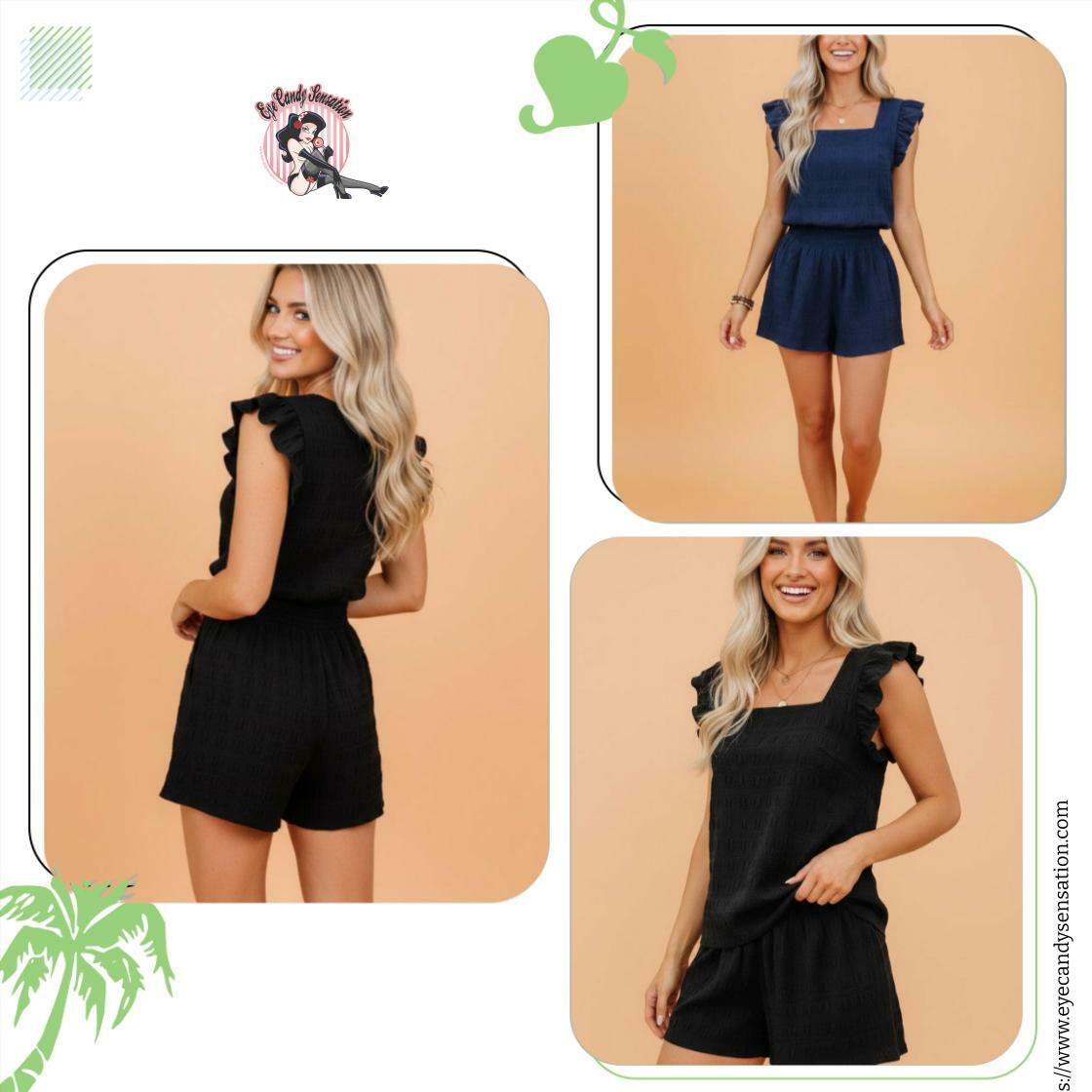 ICANDYSENSATION's tweet image. Elevate your wardrobe with our Textured Square Neck Top &amp;amp; High Waist Shorts Set for just $44.95. Unleash your style this season! #SummerFashion #ChicStyle

Shop Now eyecandysensation.com/products/textu…
