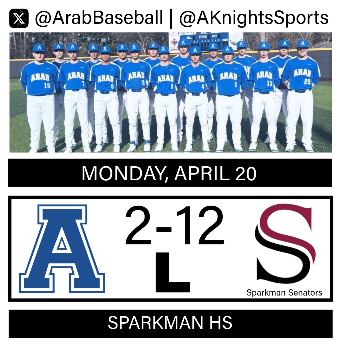 Arab High School Baseball tweet media
