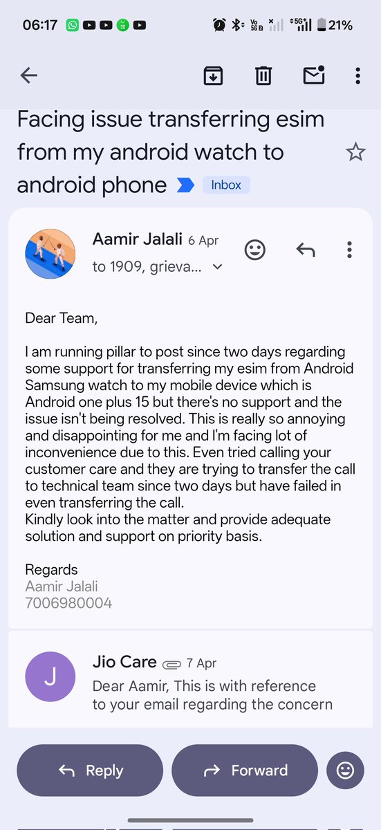 AAMIR_JALALI's tweet photo. @JioCare https://t.co/5Qm1v6yJKx