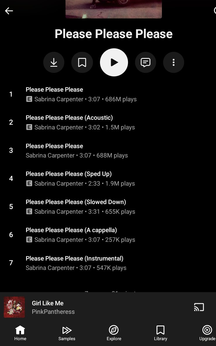 Oh but she did need 6 versions of her song to get her first hit song