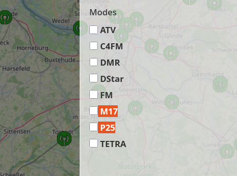 dk3ml's tweet photo. https://t.co/aEnKXQg0au now accepts P25 and M17 as modes. This was requested a few times. There is no repeater in one of the new modes yet, so if you know one, feel free to report it as new. 

Thanks a lot! https://t.co/B8YVjorXpI