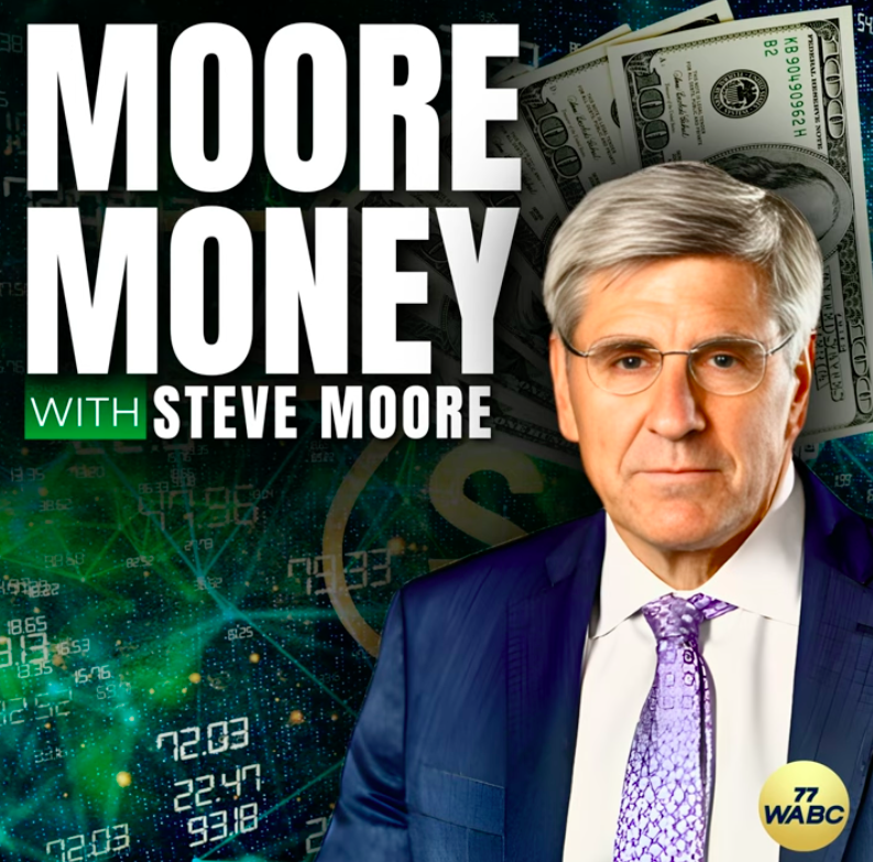 IERenergy's tweet photo. For Moore Money with @StephenMoore, @TomJPyle discussed why domestic fuel costs remain high despite record American production, and how comparatively high prices in states like New York and California are caused by restrictive policies. https://t.co/ghsagkxKoV