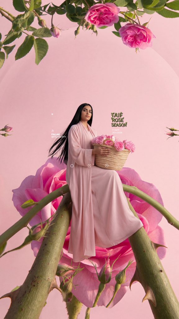 FalakCrtv's tweet photo. Taif Rose Season🌸
لحظة ازدهار لا تُشبه غيرها
شذى الطائف الذي لا يتكرر https://t.co/o57eEIPDfn