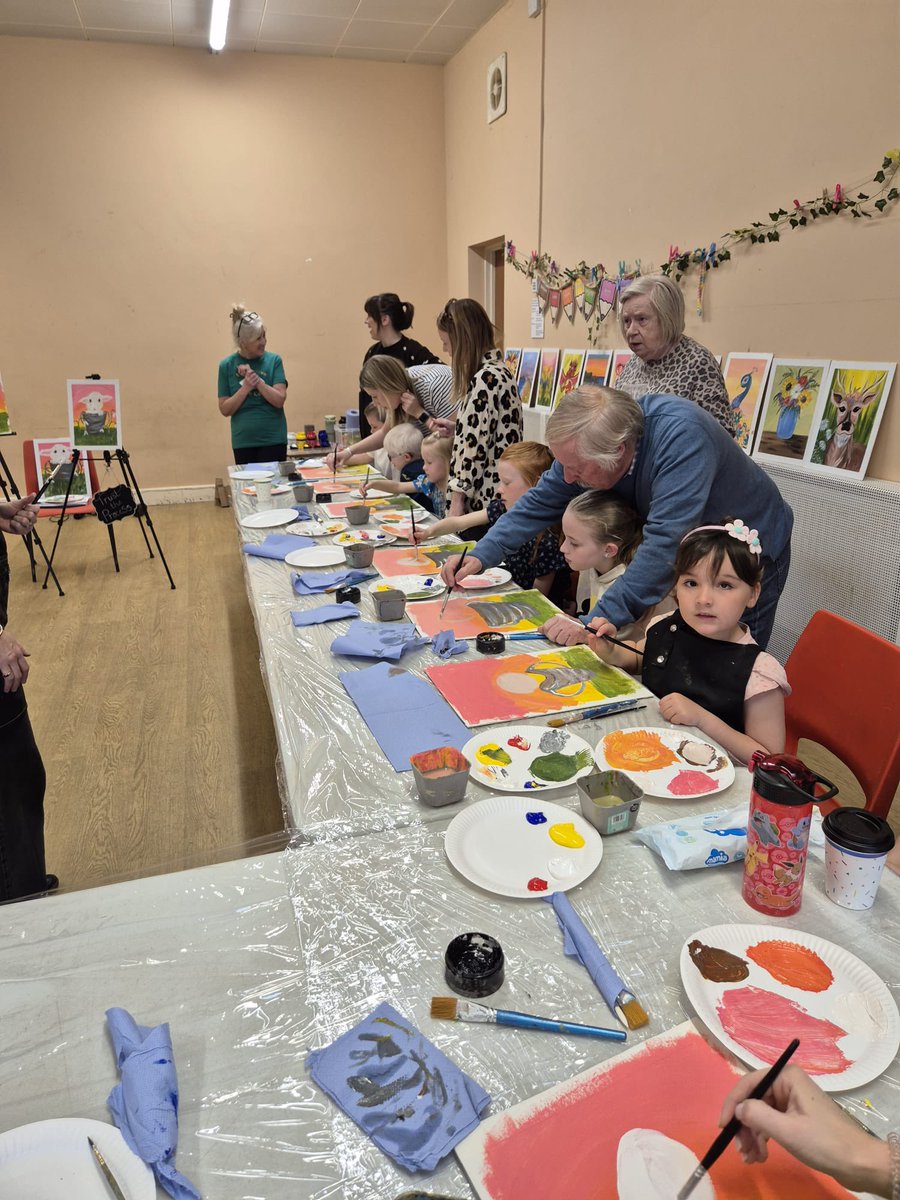 EBEC2019's tweet photo. Wow what a wonderful children’s paint along fundraiser we had on Saturday..as you can see the children had a fantastic time and look how incredible their artwork is 🎨🫟🖌️🧑‍🎨👩‍🎨

A big thank you to Fran for teaching the children! We’re looking forward to our adult fundraiser in May https://t.co/c1wfCR6BhQ