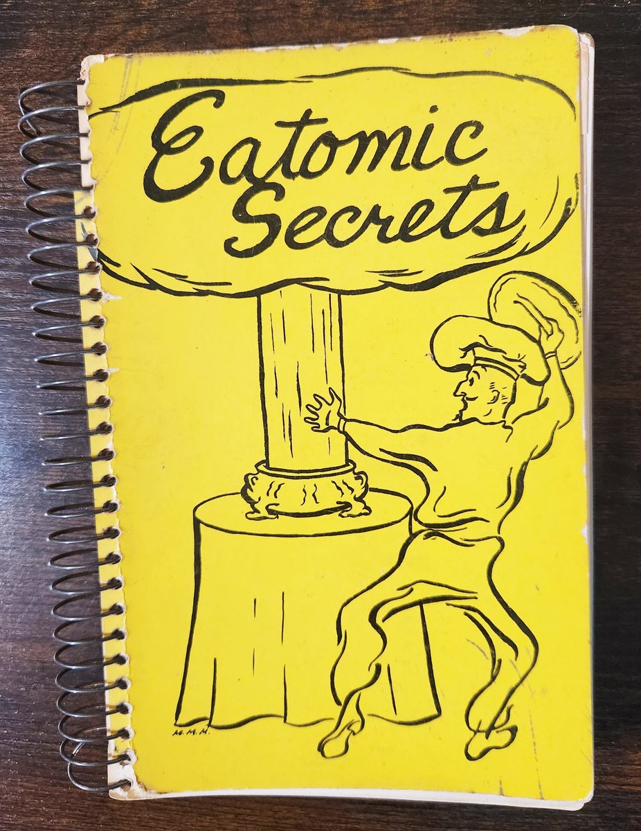 CONELRAD6401240's tweet photo. Due to underwhelming demand, I uploaded the complete 1954 EATOMIC SECRETS cookbook from Sandia Base. https://t.co/n5Rg0saBKe https://t.co/yc5KHo7jM8