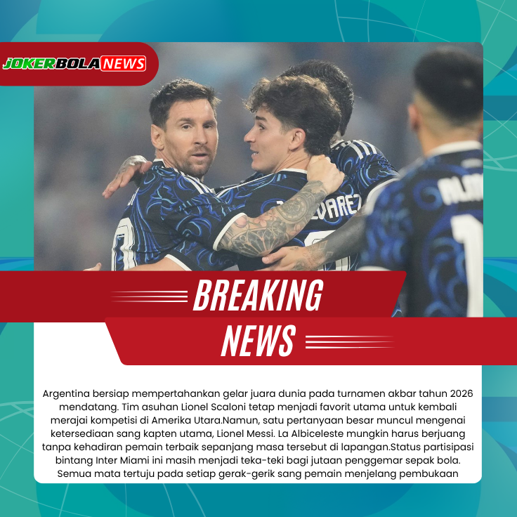 JokerbolaSport's tweet image. Teka-Teki 'Last Dance' Lionel Messi di Piala Dunia 2026

#LionelMessi #PialaDunia #LionelScaloni #PialaDunia2026 #TimnasArgentina #PentasBolaDunia2026