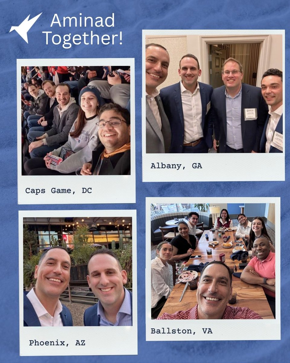 aminadconsult's tweet photo. The Aminad team has been on the move, traveling for client meetings, conferences, and working sessions across the country. Wherever we are, at home or traveling, we always take time to connect over team outings or shared moments, and, of course, have a little fun along the way! https://t.co/QHvgAnrgT7
