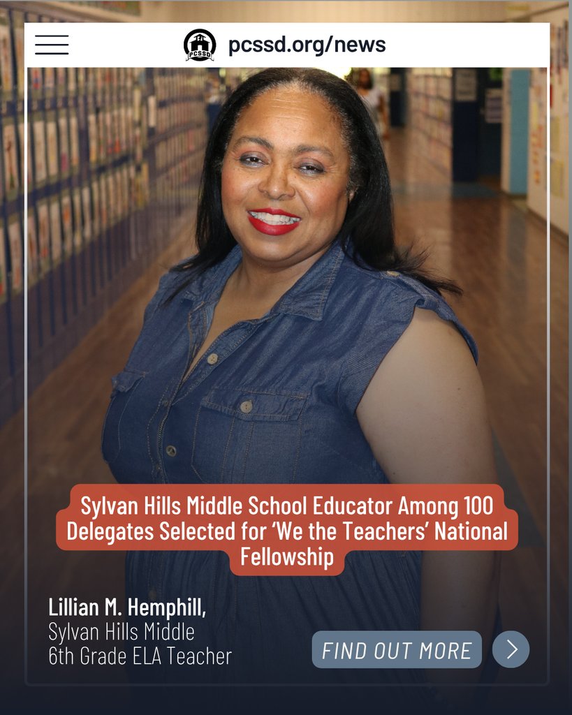 SHESBears's tweet image. "I look forward to learning, growing, and bringing back meaningful experiences that will inspire my students, strengthen my classroom, my school, and my state,” said Hemphill. ➡️ Read More: pcssd.org/article/2832019 #PCSSDproud #ServeAll