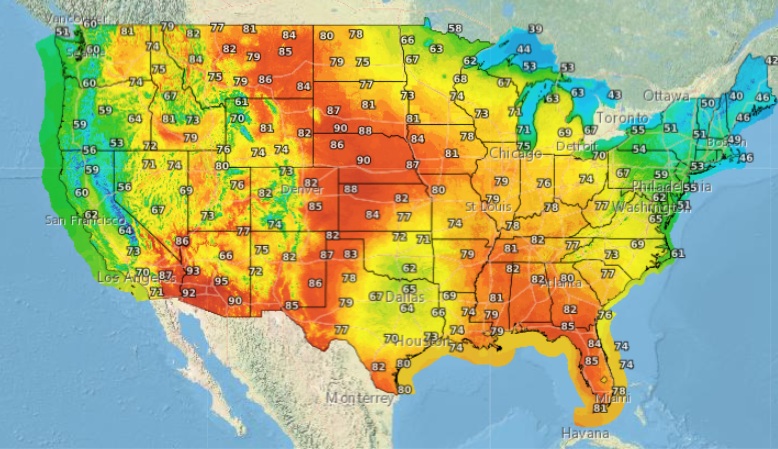 livewxradar's tweet image. High temps for today. 
See more Temps and Weather at weather.pub           
#winter #wx #weather #cold #freezing #cooling #Freezing #cold #cooler #tonight #storm #lows #temps #nws #today #w