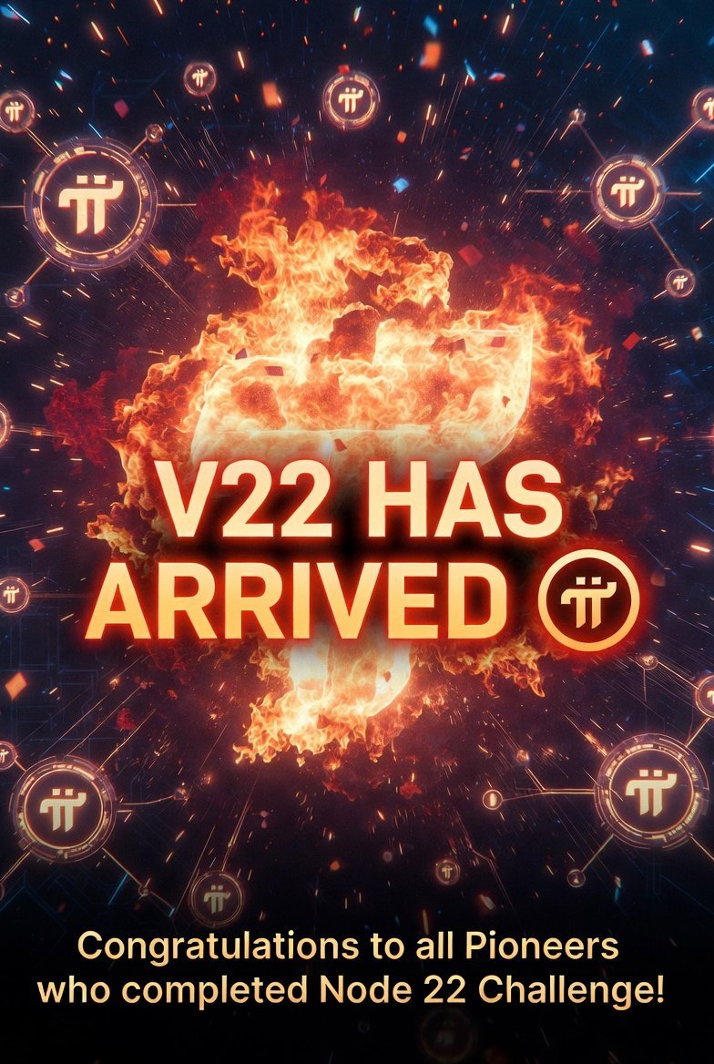 fanlujun2247's tweet photo. 🚨 V22 已到来 🔥🔥🔥
火热火热火热的消息!!!
V22 来了,兄弟姐妹们!!!
恭喜所有成功完成节点 22 挑战的先驱们!!!
我们再次升级!!!主网每天都在变得更强大!!!
#PiNetwork #V22 #PiNode #MainnetUpgrade 🔥🚀💎 https://t.co/Qw0BhRRLNG