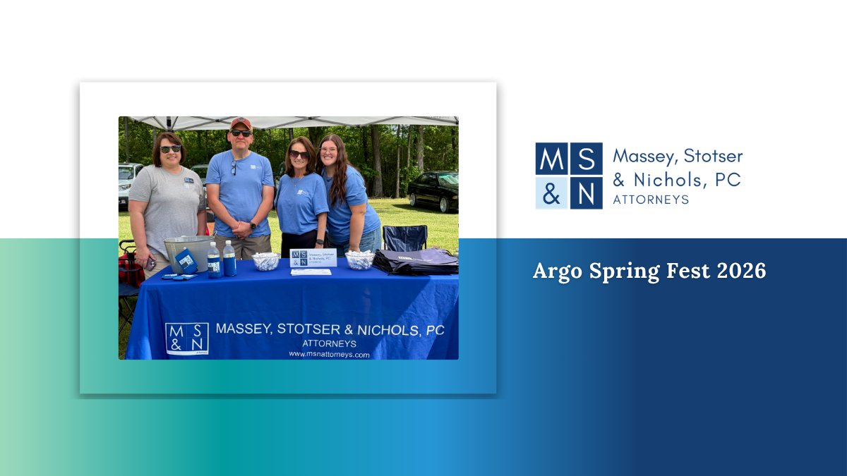 MSNattorneys's tweet photo. Great time at Argo Spring Fest this weekend! Thanks to everyone who stopped by the Massey, Stotser &amp; Nichols, P.C. booth. We loved chatting with you and being part of such a great community event. https://t.co/DHkXv8Gpws