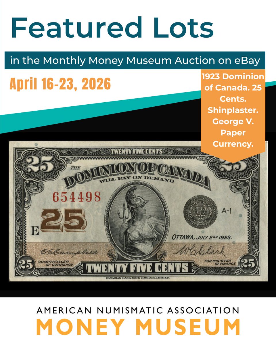 MoneyMuseumCS's tweet photo. A few more days to place your bids! 🙌🪙

This month’s eBay auction runs until Thursday, April 23.

View lots and place your bids: https://t.co/l6rmzUdGcb

#Numismatics #coincollecting #CoinAuction #eBay #NationalCoinWeek https://t.co/6auIYLJL69