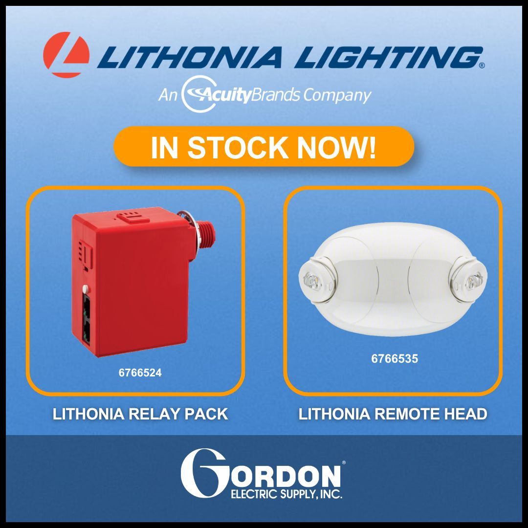 GordonElectric's tweet image. In-stock alert ⚡

Lithonia Lighting:

NPP16EFP Power Relay Pack

ELMRELP220LTM12 Remote Head

Ready to ship. Ready to perform.

Shop now 👉 gordonelectricsupply.com/home

#InStock #Electrical #Lighting