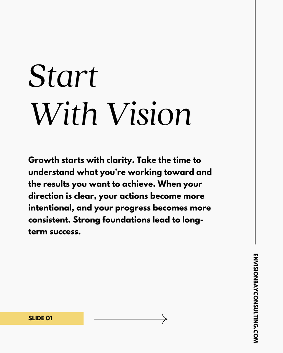 EnvisionBay's tweet image. Growth doesn’t start with big moves; it starts with clarity. 

Knowing what you’re working toward changes how you show up every day.
-
#businessgrowth #leadershipdevelopment #opportunity