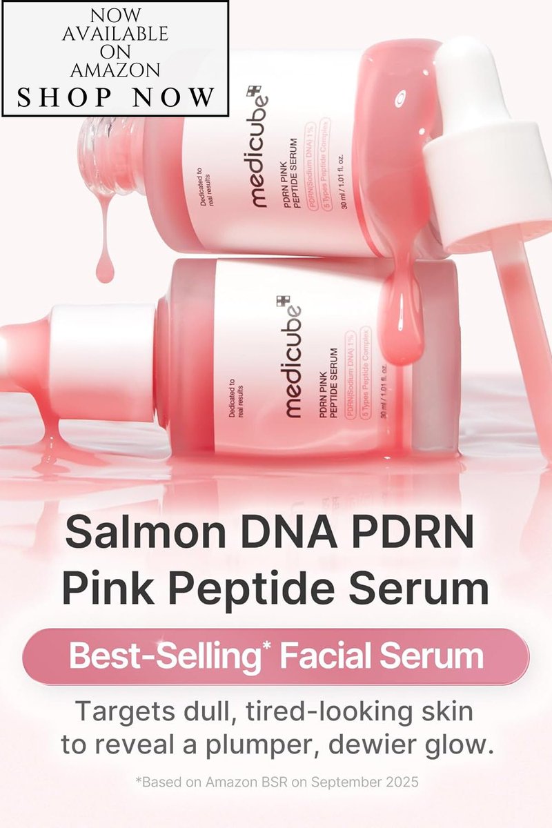 OPTIMUM_choice_'s tweet image. medicube PDRN Pink Peptide Serum with Salmon DNA | Pink Glow Serum with Peptides &amp;amp; Niacinamide for Hydration &amp;amp; Firm-Looking Skin
amzn.to/4tvrrn6
#ad #amazonpartner #beauty #skincare #serum #peptides #youthful #repaire #hydration