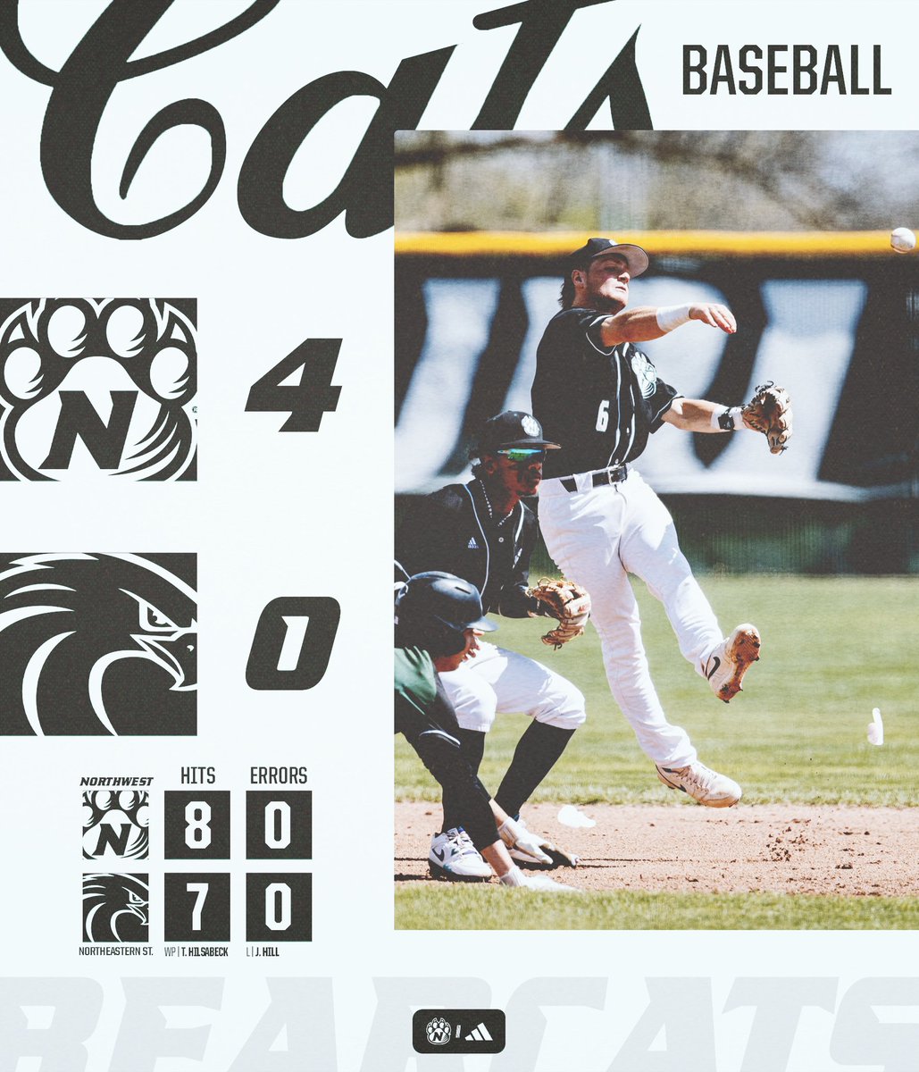 NWBearcatBSB's tweet photo. 𝐒𝐖𝐄𝐄𝐏 𝐂𝐎𝐌𝐏𝐋𝐄𝐓𝐄 🧹
   ↳ '𝓒𝓪𝓽𝓼 𝓦𝓦𝓦𝓘𝓝‼️

Marsh ||| 2-3, 2B, HR, 2 RBI
Ventura ||| 2-4, (2) 2B, RBI
Good ||| 1-4, 2B

#OABAAB https://t.co/6QYGHllONN