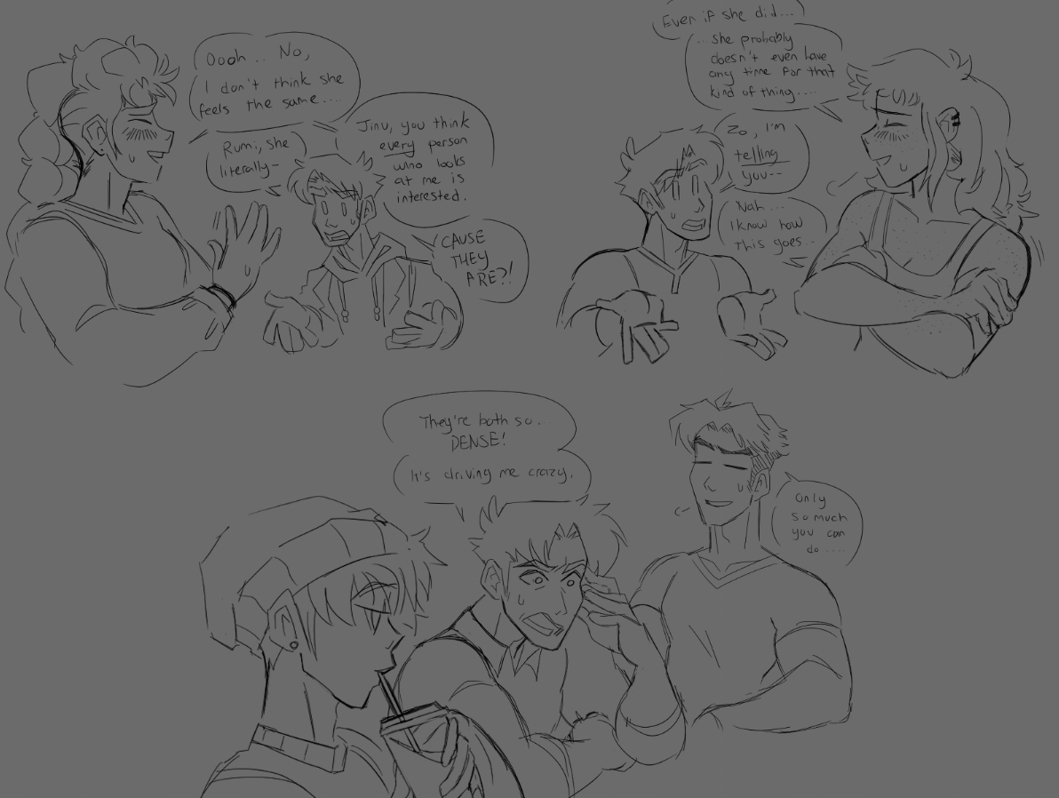 #zoerumi doodle comic abt obliviousness :) #kpdh