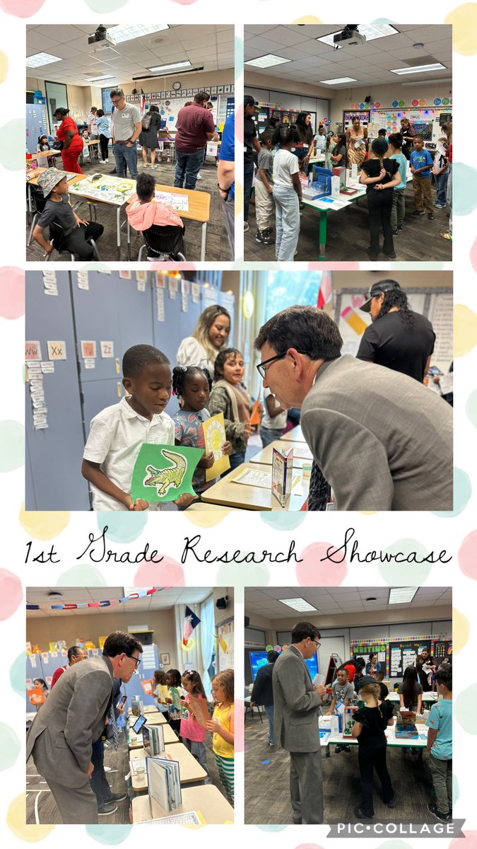 LMNtarySam's tweet photo. We had a great first grade research showcase last week at @HumbleISD_WPE! Our students shared about states, insects, landmarks, and famous individuals. Thank you @DrBrown_Humble for stopping in. 

#FocusOnTheGood #FirstGrade https://t.co/wsIQEvhfHm