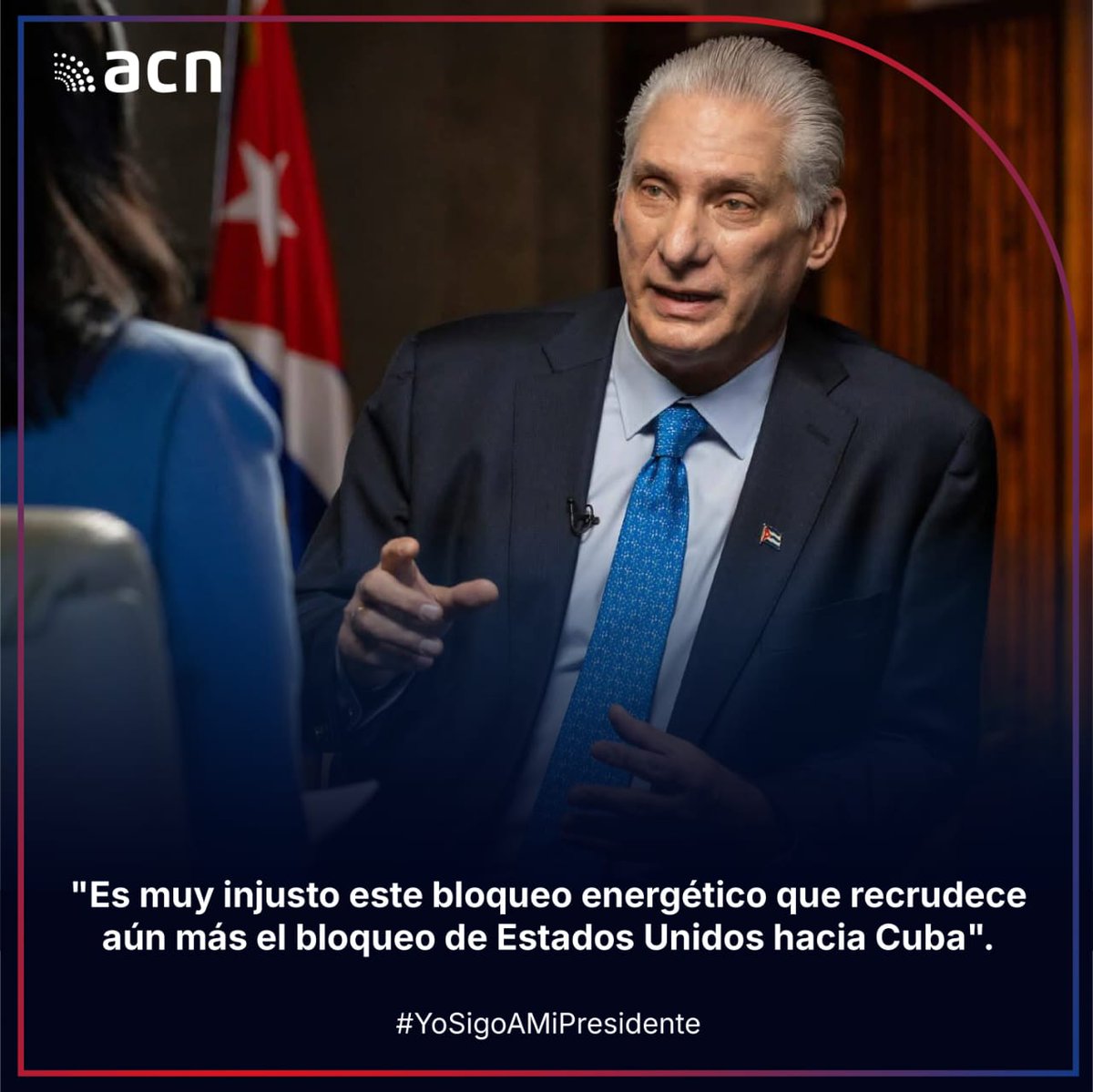 El bloqueo energético agrava las condiciones en que el país trabaja y las afectaciones a la población. #YoSigoAMíPresidente 
#CubaVencerá 
<a href="/PresidenciaCuba/">Presidencia Cuba 🇨🇺</a>
<a href="/MincinCuba/">Comercio Cuba</a>
<a href="/BetsyDazVelzqu2/">Betsy Díaz Velázquez</a> 
<a href="/AracelysCardos1/">Aracelys Cardoso</a>