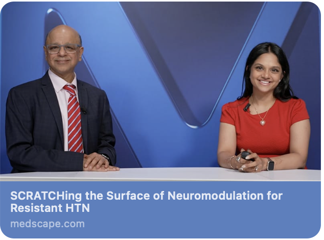 Kpakanati3's tweet photo. A conversation with Dr. Ajay Gupta, the Chief Investigator, about the SCRATCH-HTN study at ACC 2026! 
Thank you @Medscape &amp; @_triciaward for the opportunity 
 @ajaya2000  @ACCmediacenter @SCRATCH_HTN 
🔗https://t.co/sXZGFaf5Fe https://t.co/JpYmrrc1jU