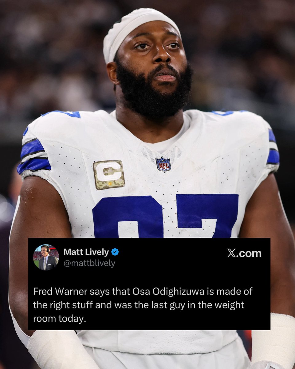 OurSf49ers's tweet image. #49ers Fred Warner noted that new DL Osa Odighizuwa was the last man out of the weight room today 😤

Via: @mattblively