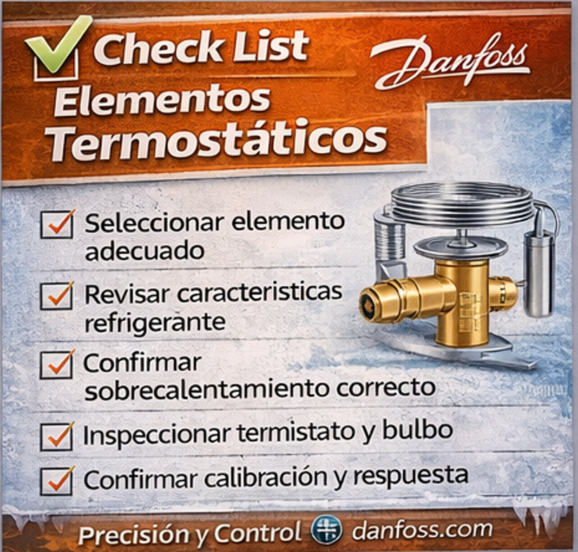 ThermoheatingS's tweet image. ✅ Checklist Elementos Termostáticos

Verifica el estado de los elementos termostáticos revisando ajuste, respuesta y funcionamiento, asegurando un control preciso de temperatura en el sistema.

🌐 comercialthermohea.wixsite.com/thermoheating

#thermoheating #Danfoss #ElementosTermostáticos