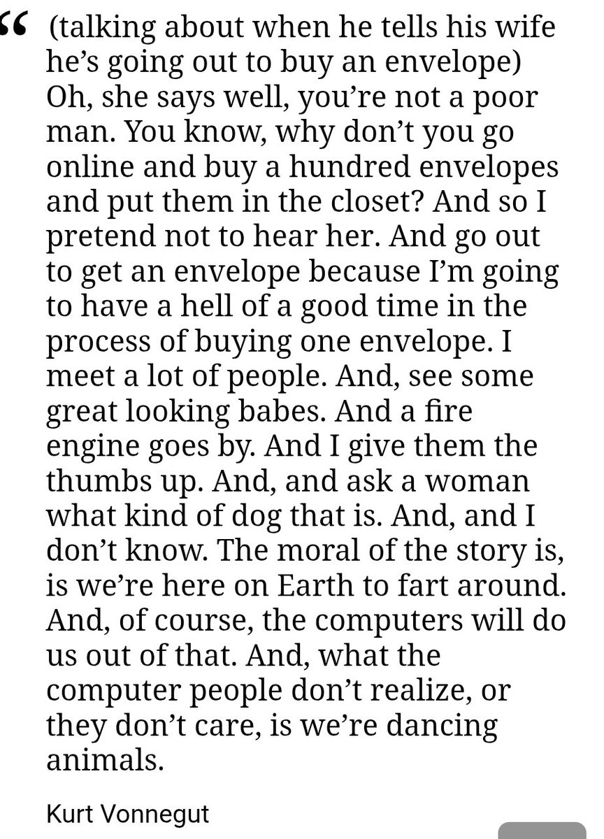 <a href="/TheWapplehouse/">Kristi Yamaguccimane</a> Kurt Vonnegut nailed this concept