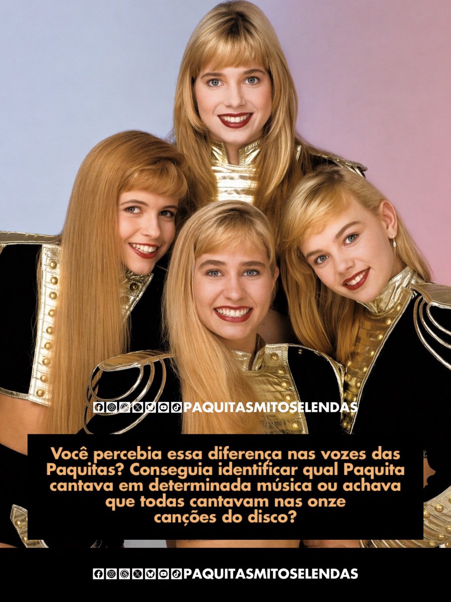 as_paquitas_'s tweet image. Você sabia que no icônico primeiro disco das Paquitas, lançado em 1989, nem todas as meninas cantavam os solos das músicas?

▶️MATÉRIA COMPLETA AQUI:
l1nk.dev/k1b6ldo

#paquitas #xuxa #disco #vocesabiapqt #paquitasmitoselendas