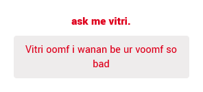 vitrilicious vitriliking vitrifan tweet media