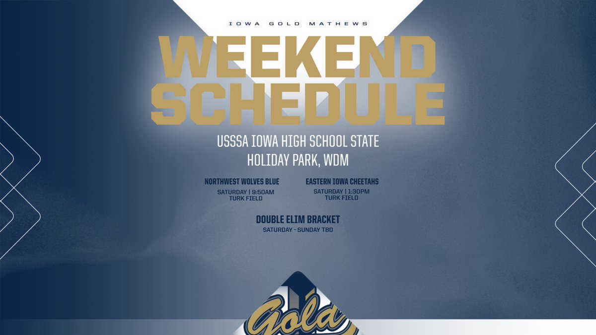 BlitzIowa's tweet photo. SCHEDULE DROP!!
#gogold #iowagold #iablitz https://t.co/l9tXokEmsU