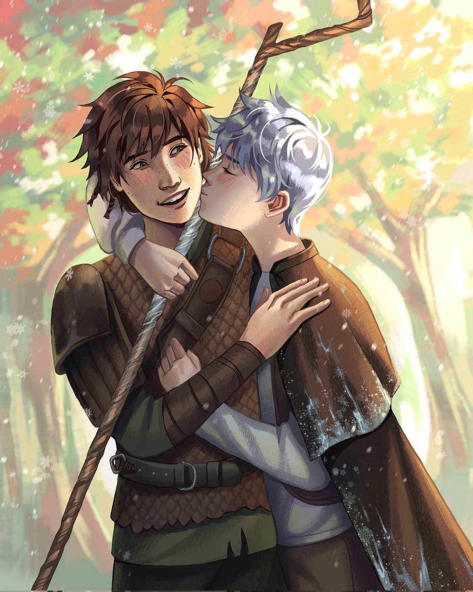 Tadpole_art12's tweet image. Autumn kisses 🍁
#hijack #httyd #rotg