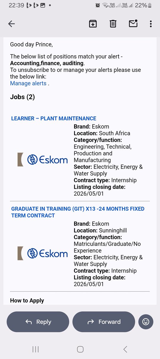 ManyikeZa's tweet photo. Intership plug from eskom let's try bafe2 https://t.co/EEEmsmhPxq
